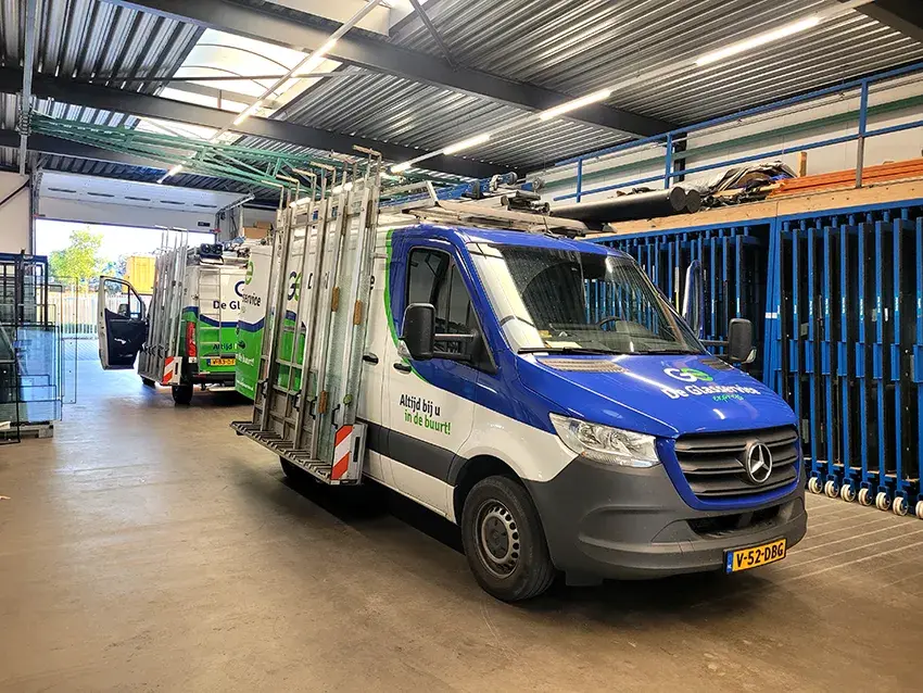 De Glasservice loods